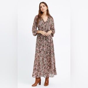 Greylin ZOA CHIFFON MAXI DRESS WITH SLIP Brown/ Mauve